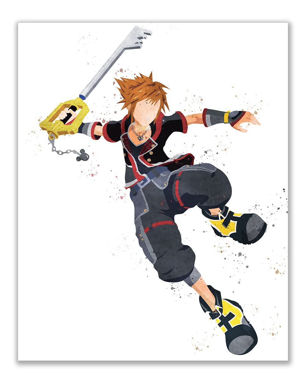 Amazon.co.jp: 水彩キングダムハーツ 3枚のポスタープリント - 3枚