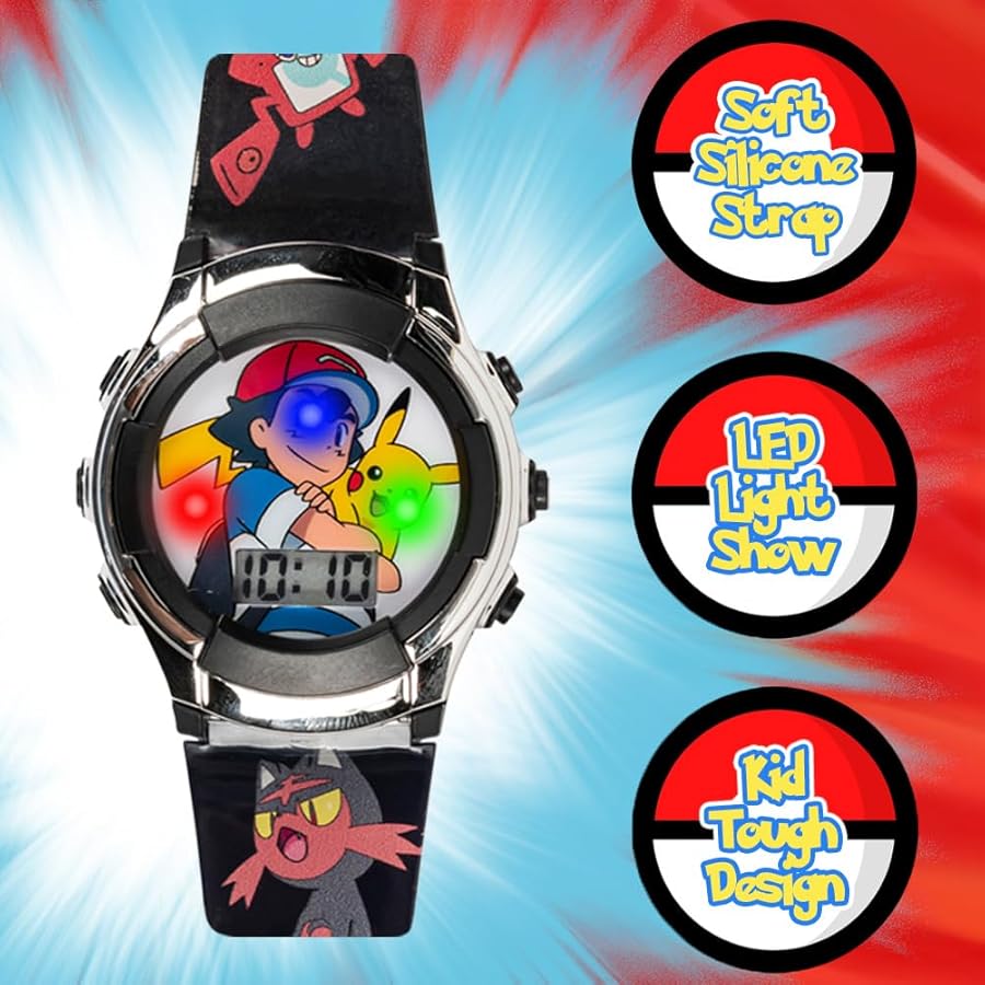 Amazon | ポケモン ボーイズ クォーツウォッチ プラスチックストラップ