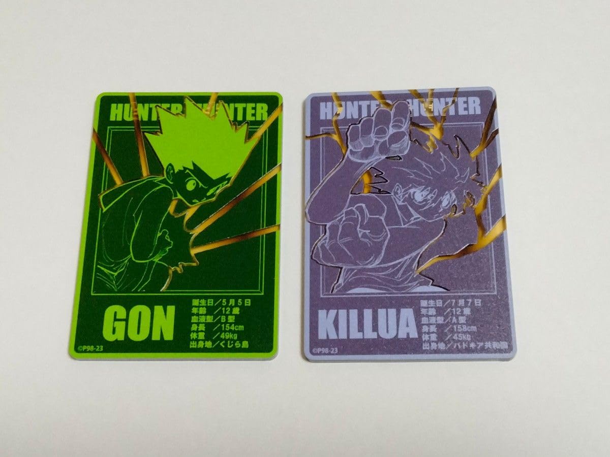 Amazon.co.jp: HUNTER×HUNTER ステータスカード ゴン キルア 2枚セット
