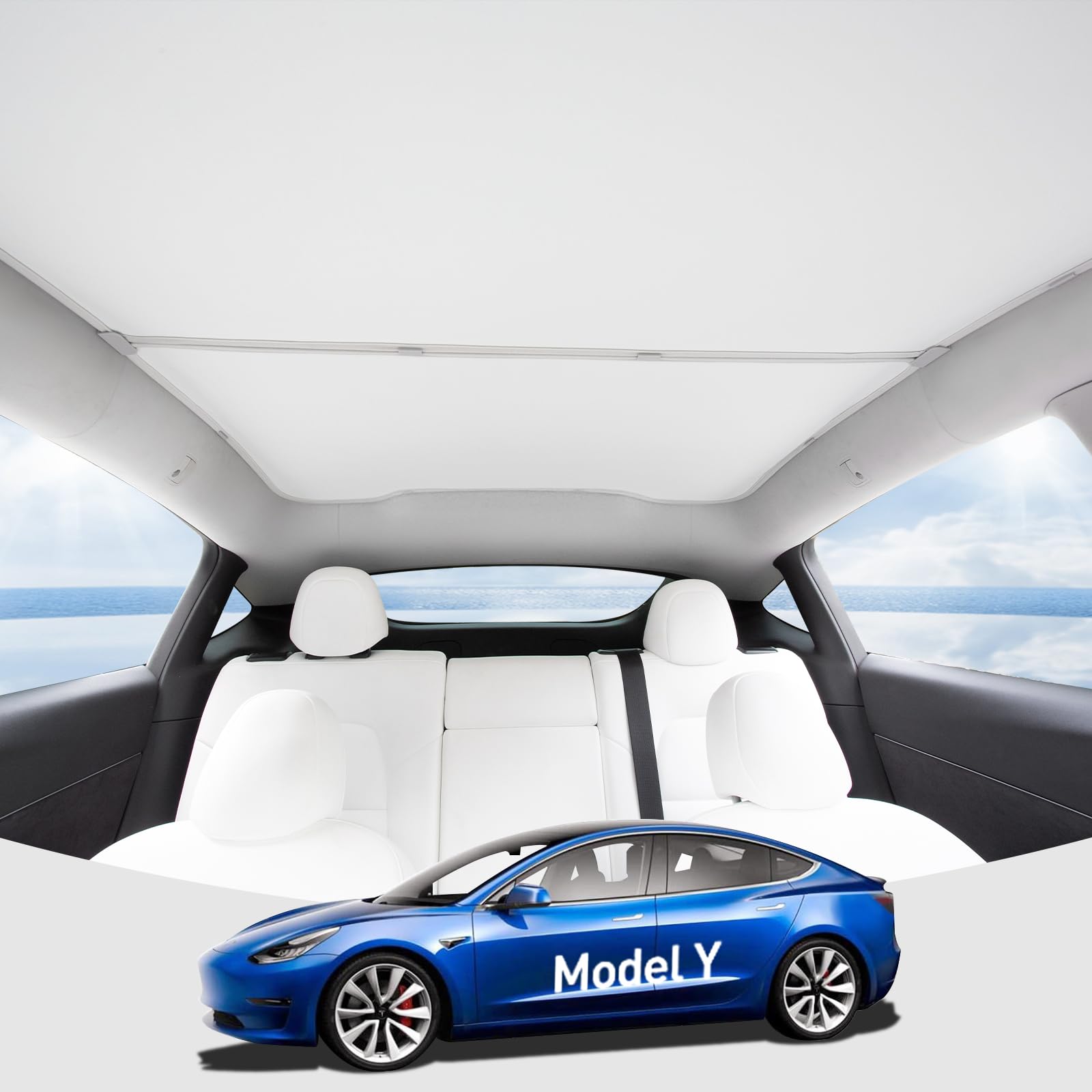 Amazon.co.jp: CHIYLE グラスルーフサンシェード Tesla Model Y 2020