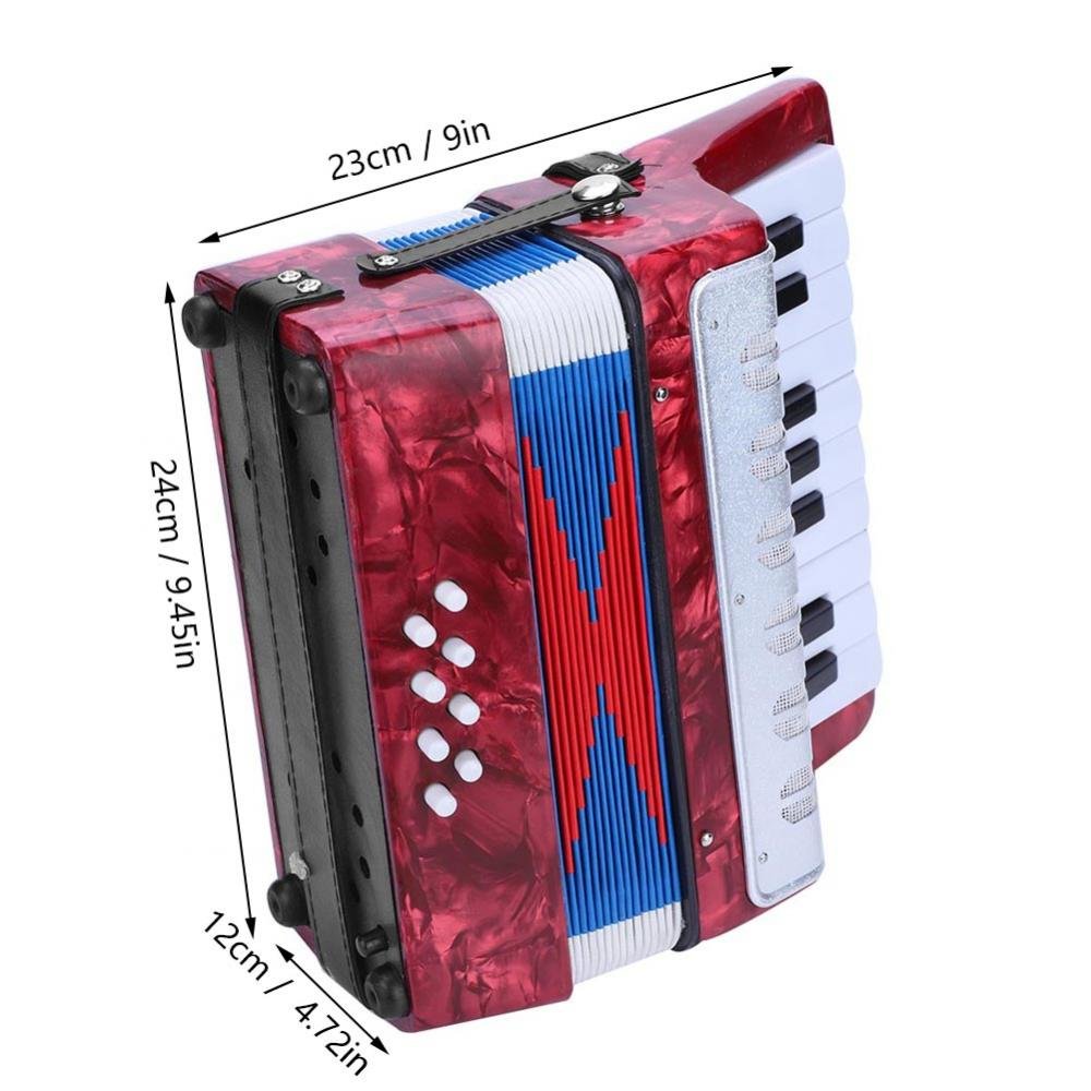 Amazon | アコーディオン 初心者向け 17鍵 8ベース ミニ