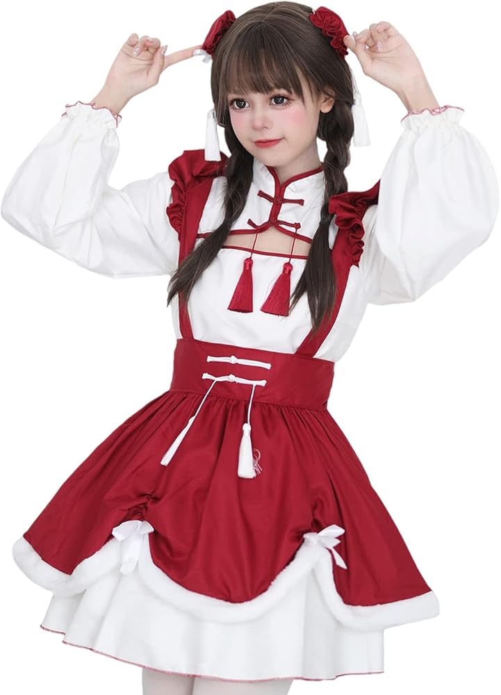Amazon.co.jp: [RPFLQ] チャイナ メイド服 胸空き 喫茶店 ハロウィン