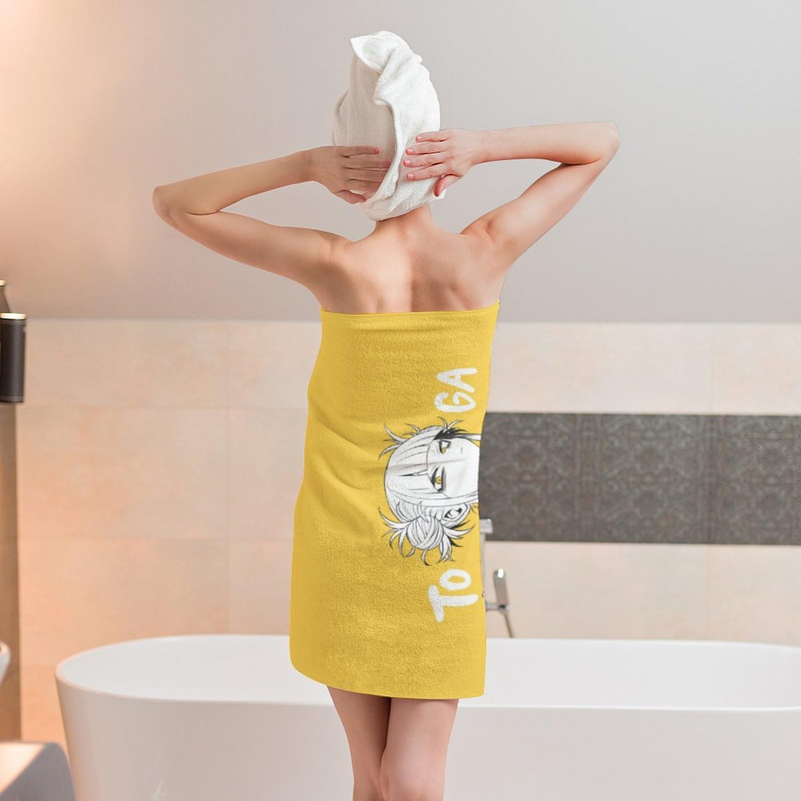 Amazon｜ヒロアカ トガヒミコ バスタオル タオル ビーチタオル 大人