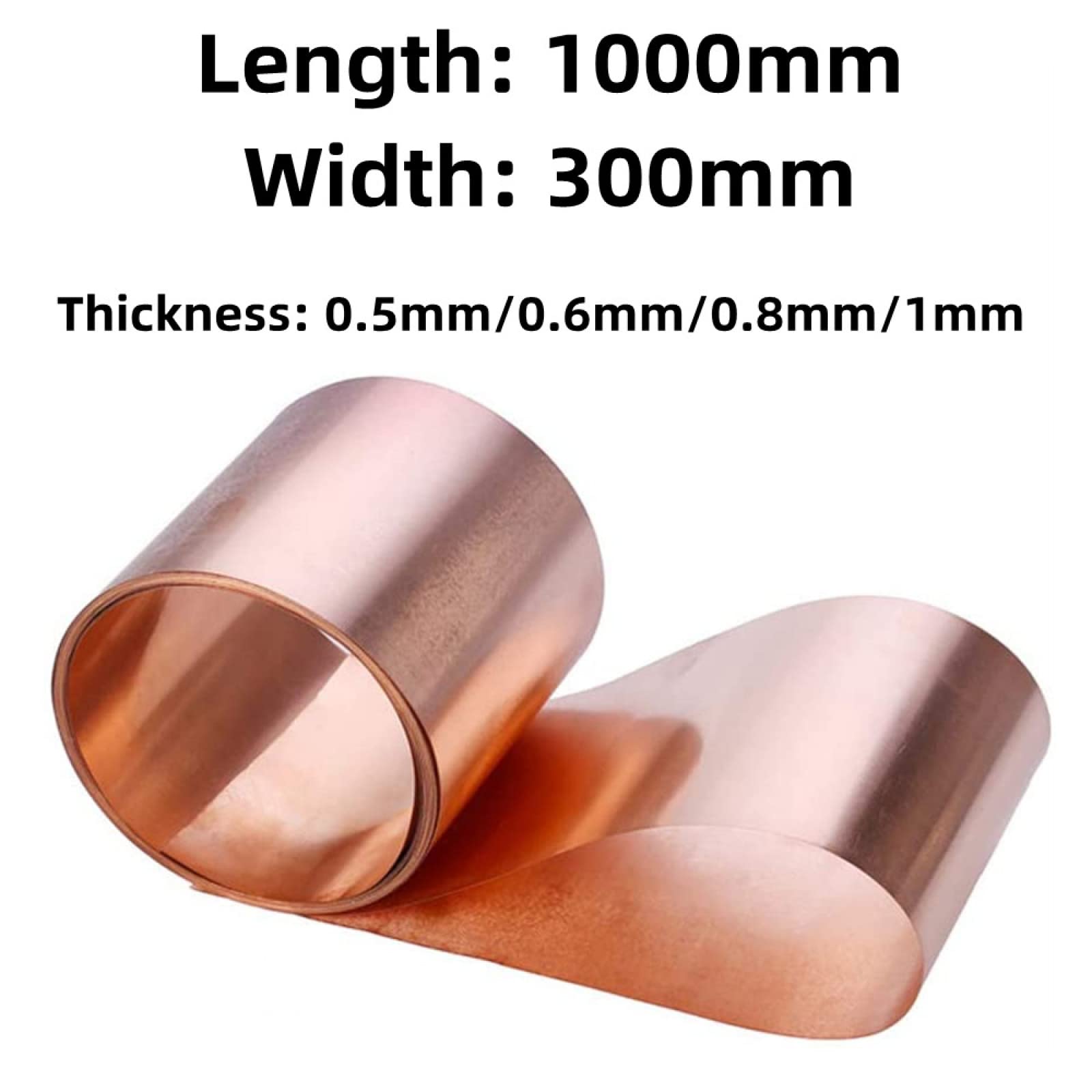 Amazon.co.jp: 赤銅板、高純度銅箔、99.9％純銅金属板、長さ1000mm、幅