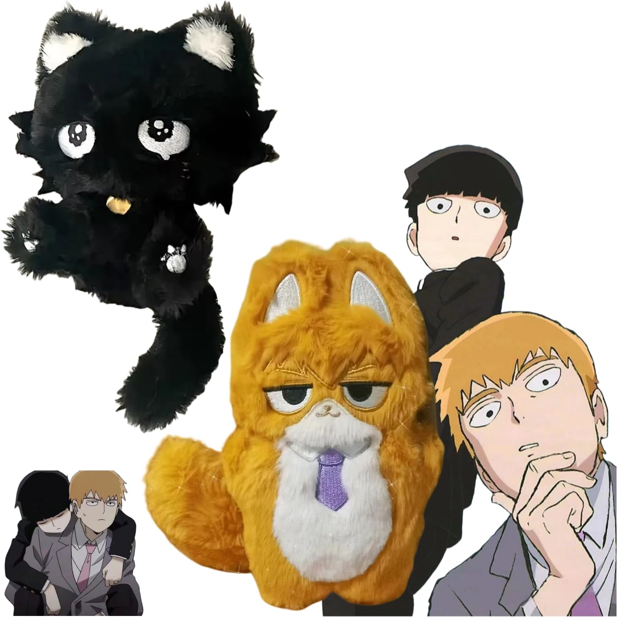 Amazon.co.jp: モブサイコ100 周辺 霊幻新隆 影山茂夫 ぬいぐるみ 20cm