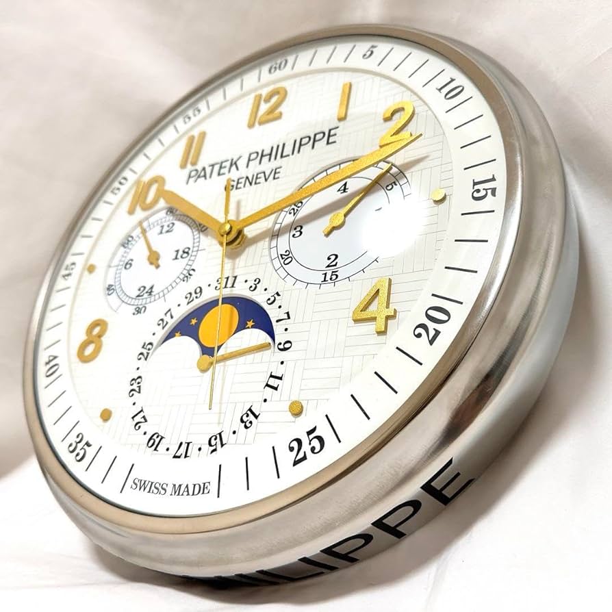 Amazon.co.jp: Rare Patek Philippe Wall Clock Gold Novelty Quartz