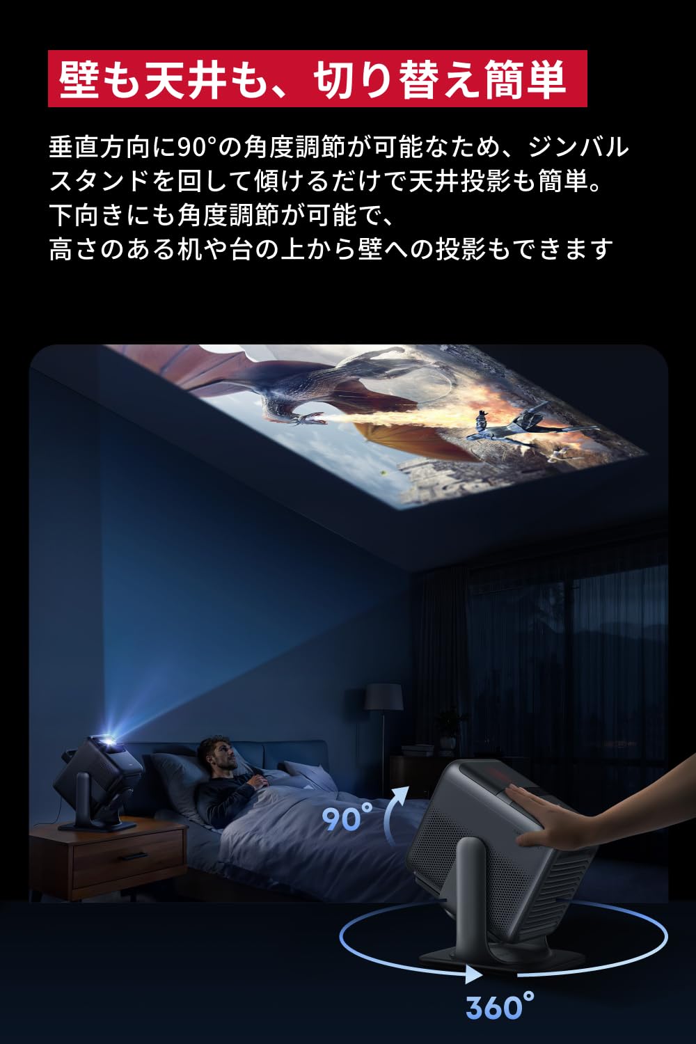 Amazon.co.jp: Anker Nebula 公式プロジェクタージンバルスタンド (X1