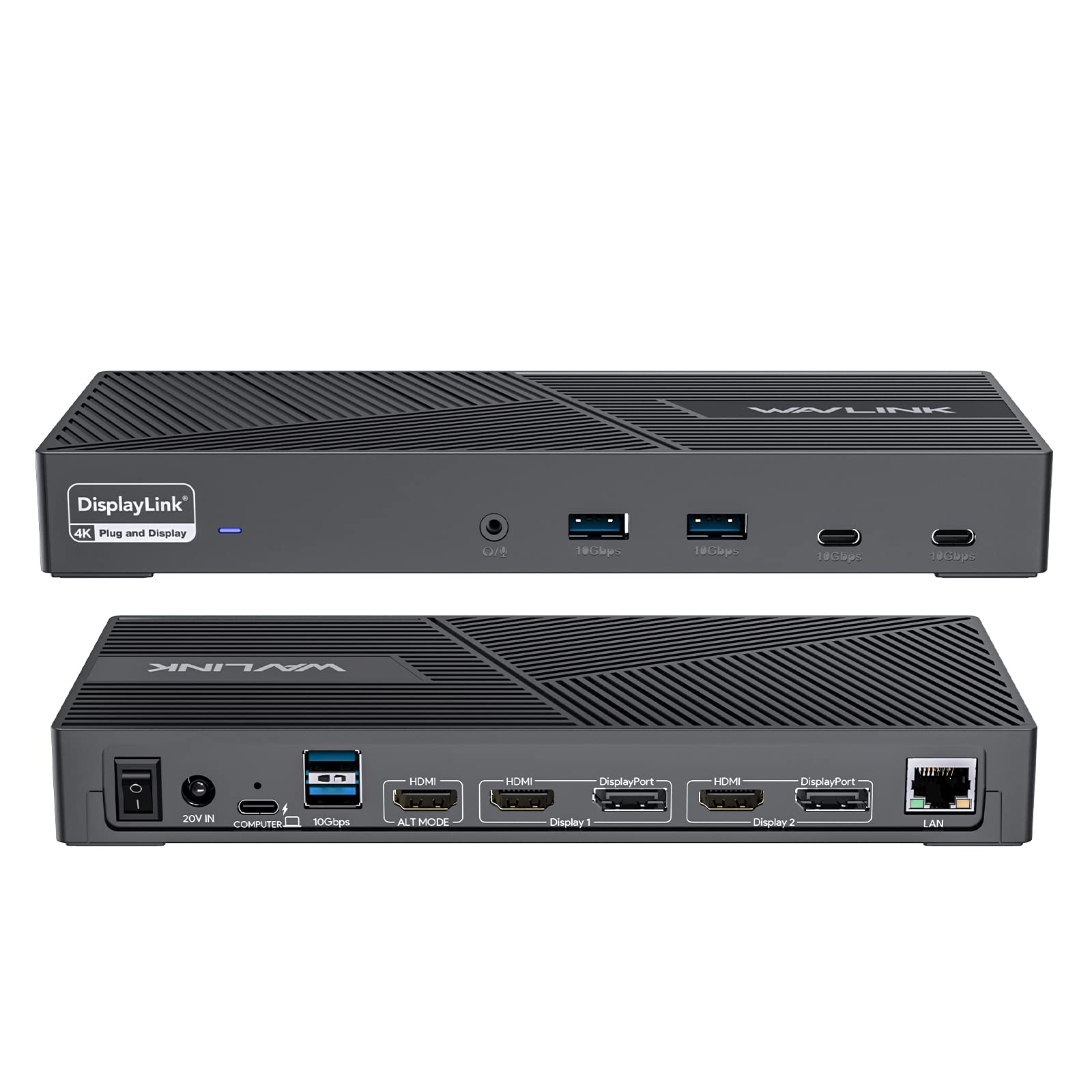 WAVLINK DisplayLink Docking Station Triple Monitor 4K@60Hz for 3