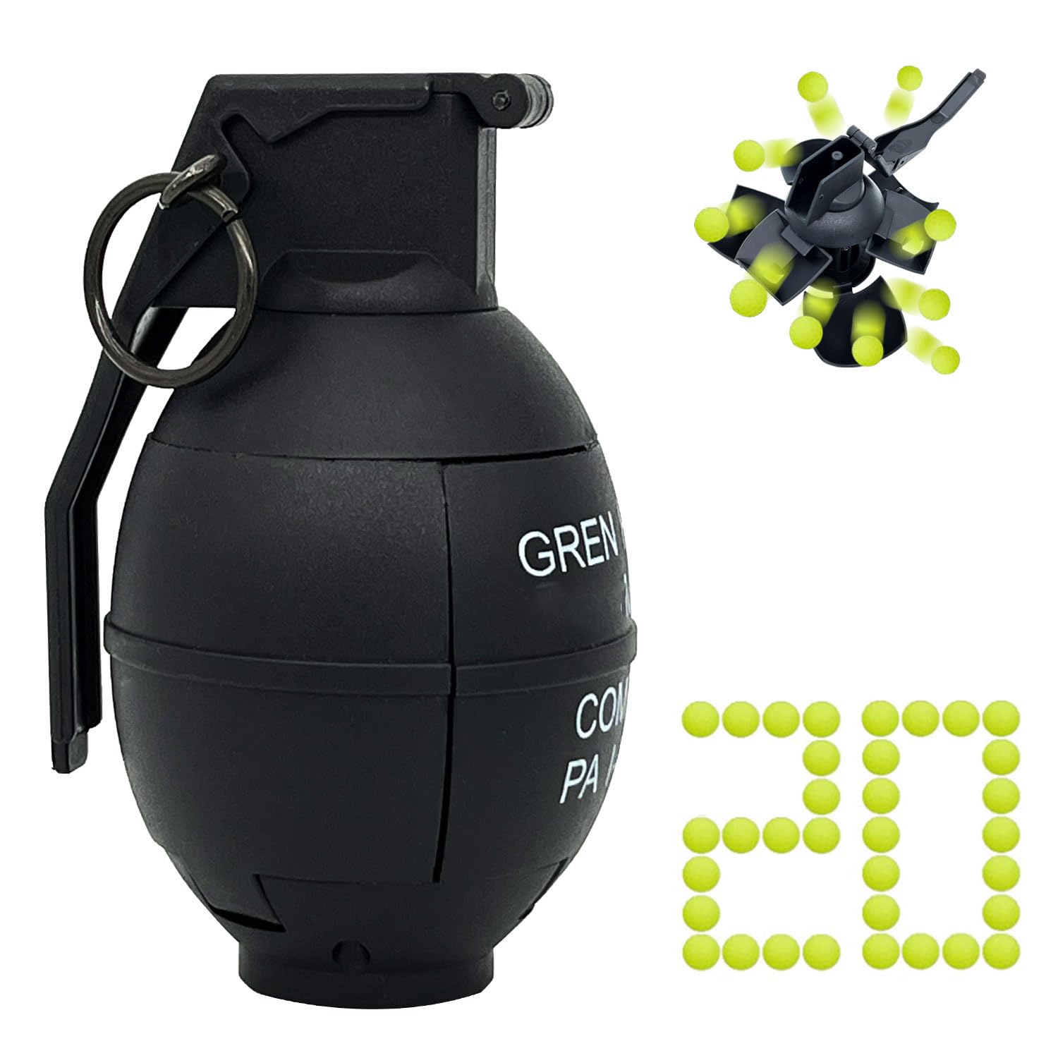 Amazon.com: REGLORY Toy-Hand Grenade for CS Battle Game, Tactical