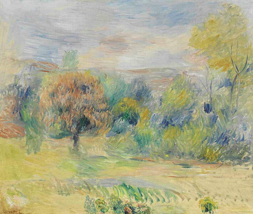 FAN C. Pierre-Auguste Renoir - Paysage De Cagnes Tableau