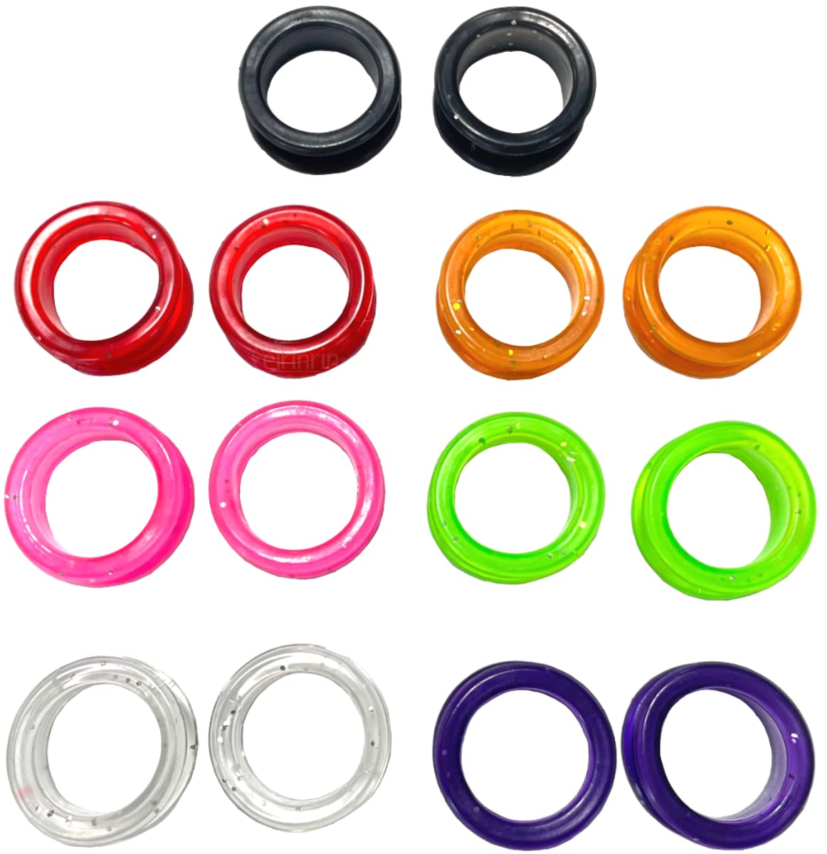 Amazon.co.jp: elrinrin シザーリング 指穴調整リング はさみ シリコン