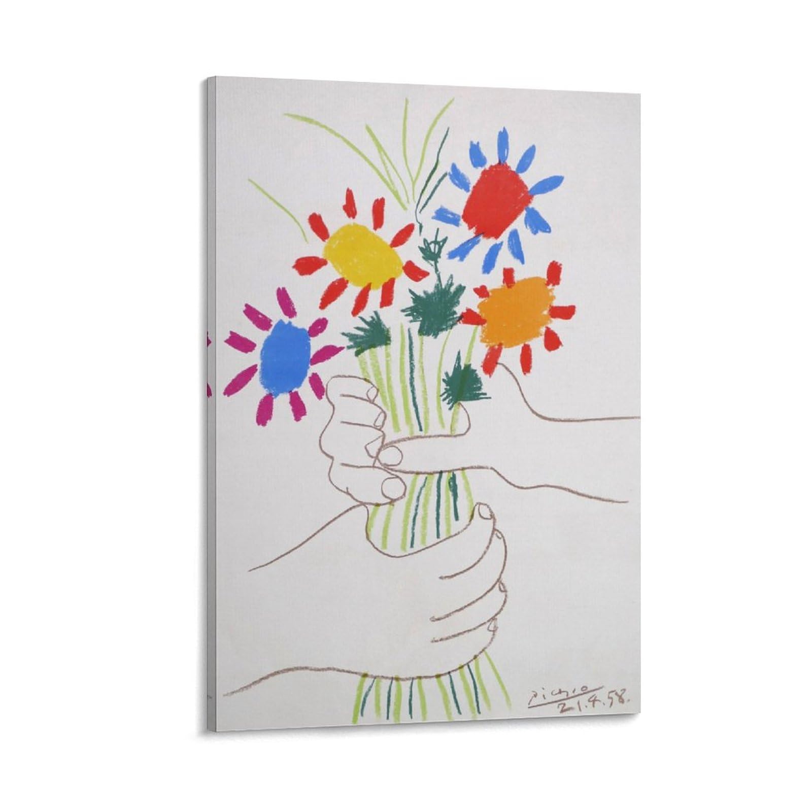Amazon.co.jp: Pablo Picassoパブロ・ピカソ《 花束を持つ手