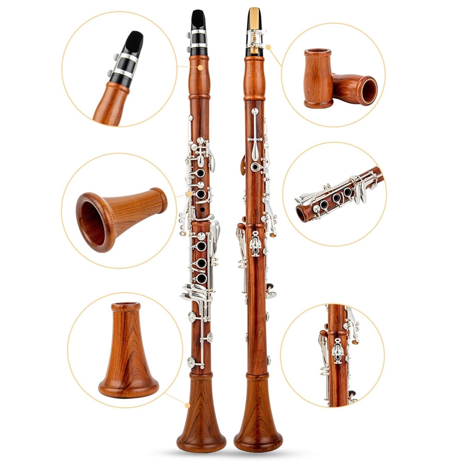 Amazon | クラリネット 木製プロフェッショナルクラリネット Bb 木材