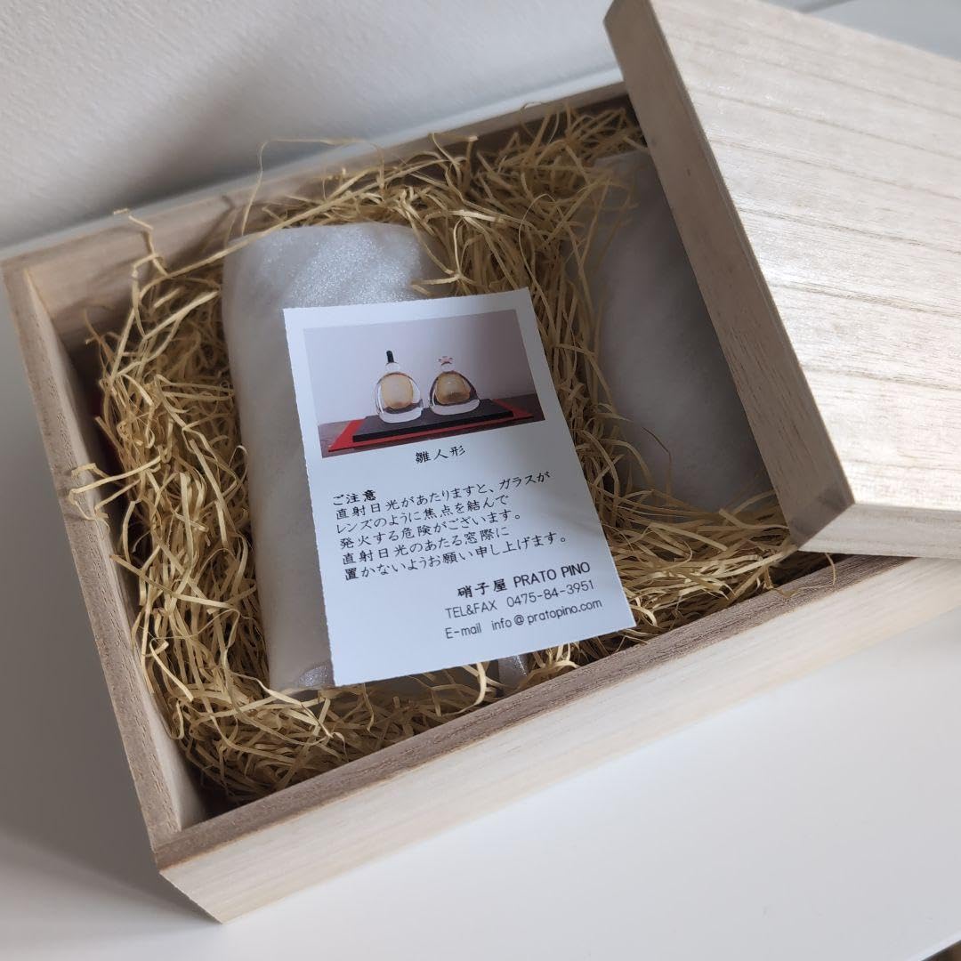 Amazon | 硝子屋 PRATO PINO 雛人形 ガラスオブジェ | 平飾り | おもちゃ