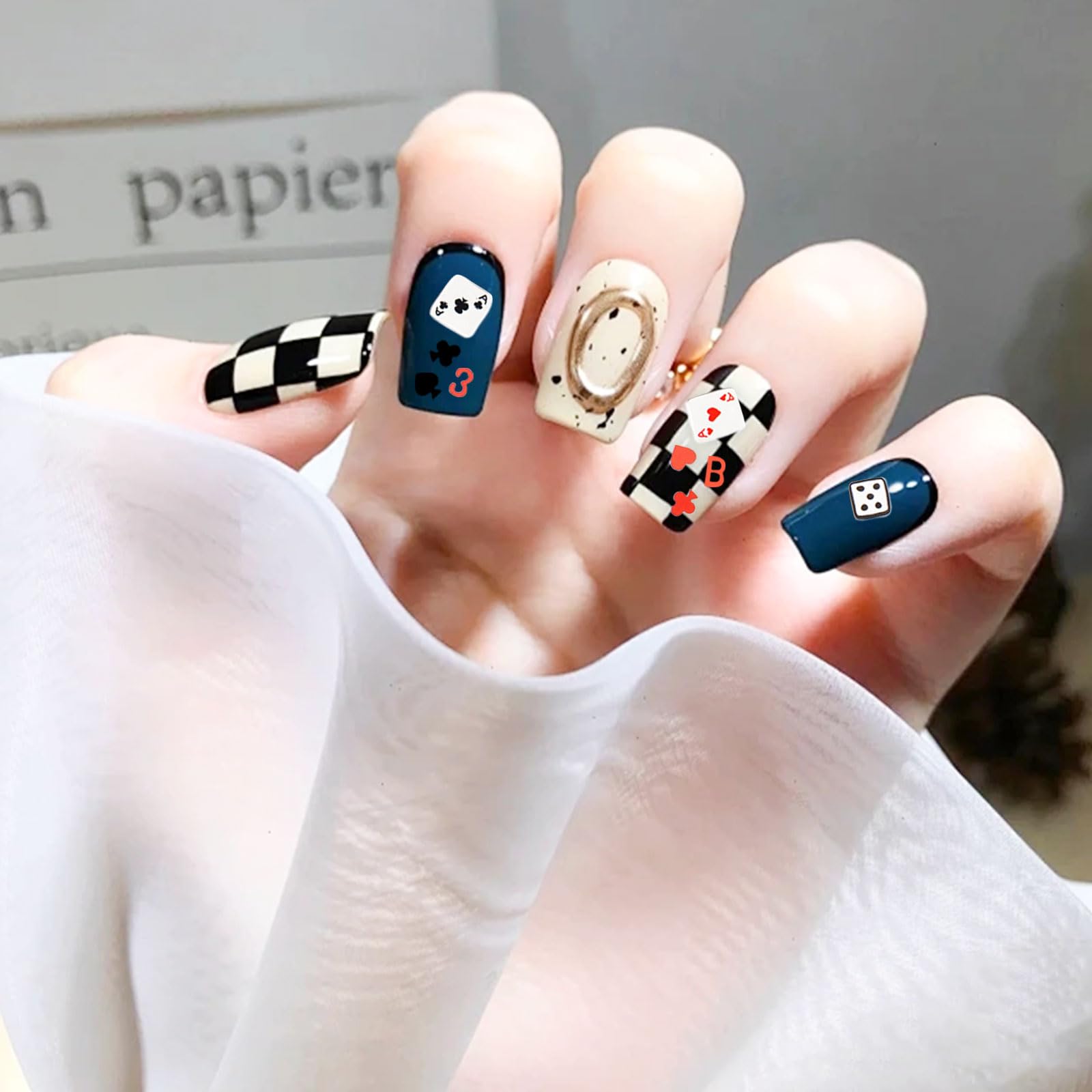 Amazon.co.jp: ネイル ホログラム ポーカー 2ケース ネイル