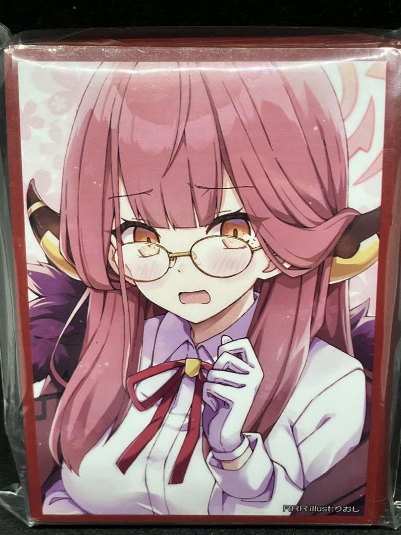 Amazon.co.jp: 陸八魔アル カードスリーブ ブルアカ ブルアカ 眼鏡