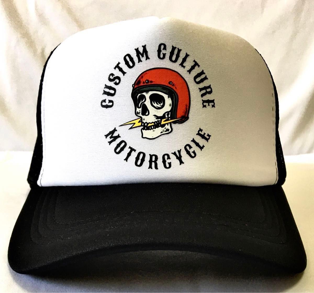 Amazon.co.jp: Custom skull トラッカーキャップ アメカジ メッシュ