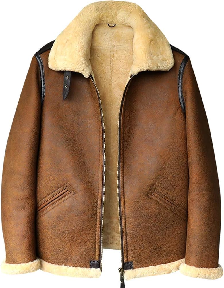 Amazon | [Denny&Dora] B-3 B2 本革 メンズ フライトジャケット最強