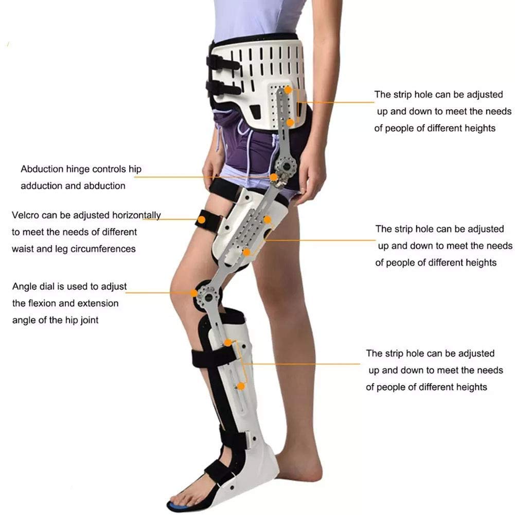 Amazon.co.jp: 膝足首足装具ウォーキングブーツ付き股関節外転装具装具