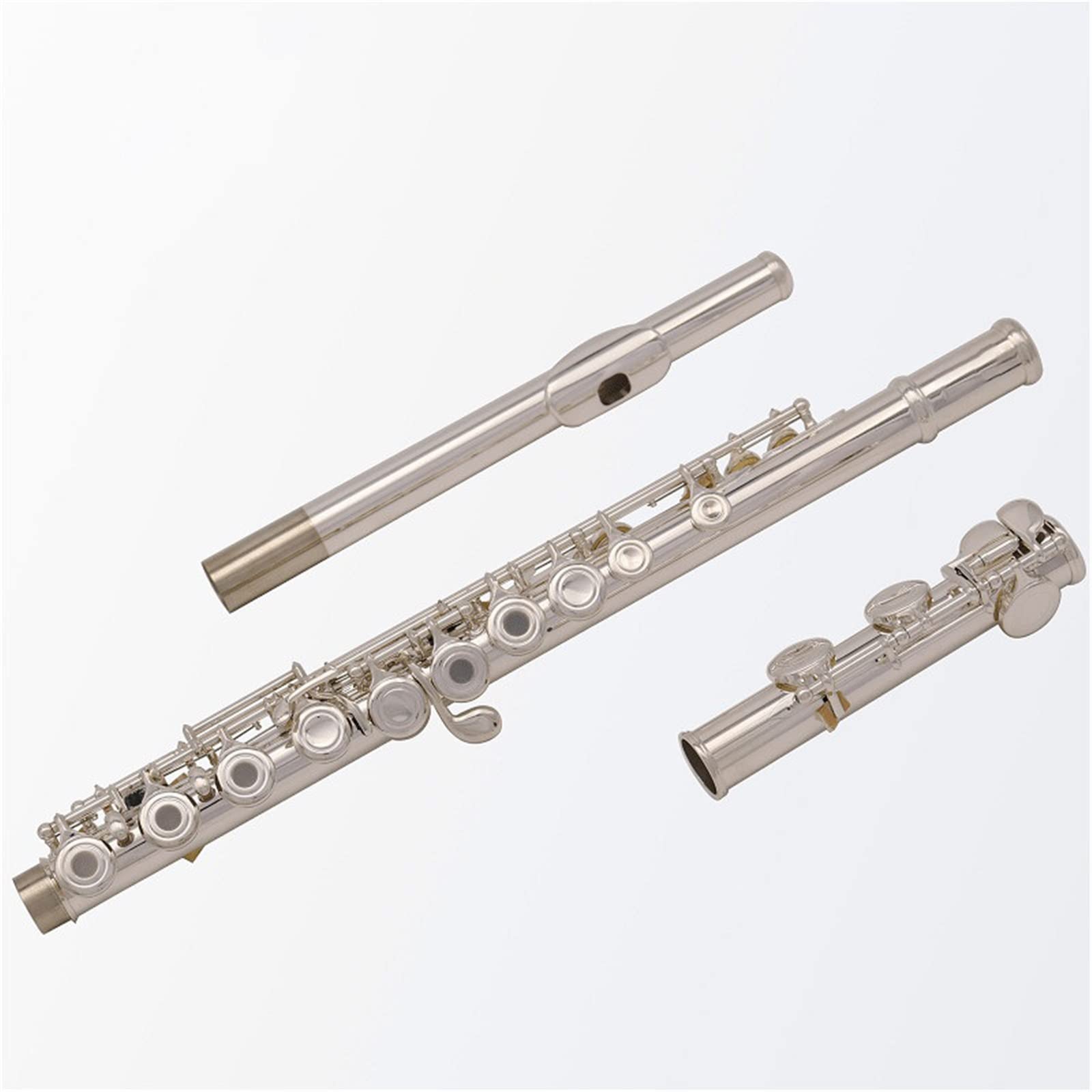 Amazon.co.jp: フルート 銀メッキ 吹奏楽部 フルート C調 16鍵 開閉穴
