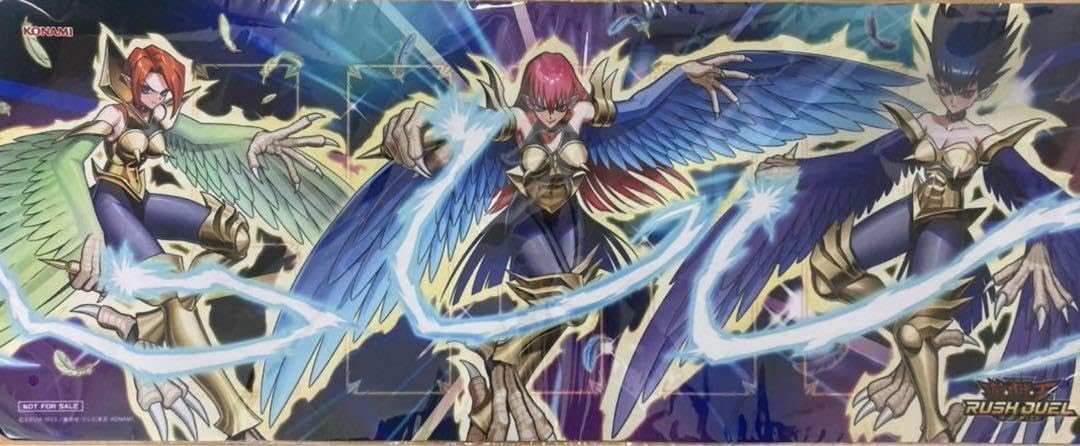 Amazon.co.jp: ラッシュデュエル プレイマット ハーピィレディ三姉妹