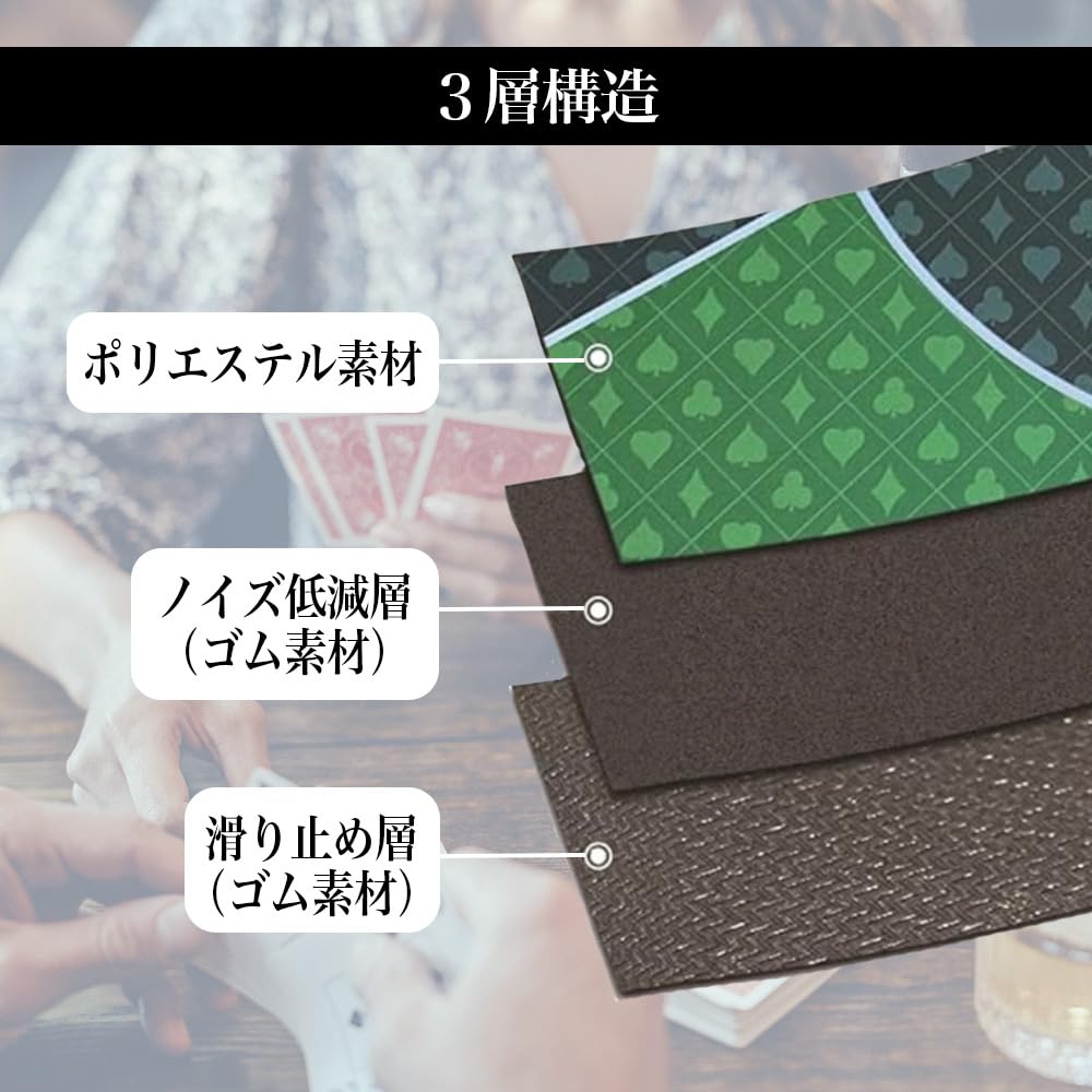 Amazon.co.jp: 【180cm × 90cm】 ポーカーマット 各種3種類 収納袋