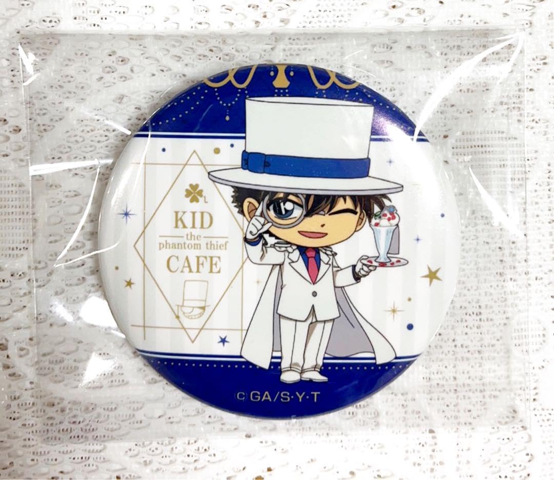 Amazon.co.jp: コ ナ ン 怪盗キッドカフェ 怪盗キッド 缶バッジ