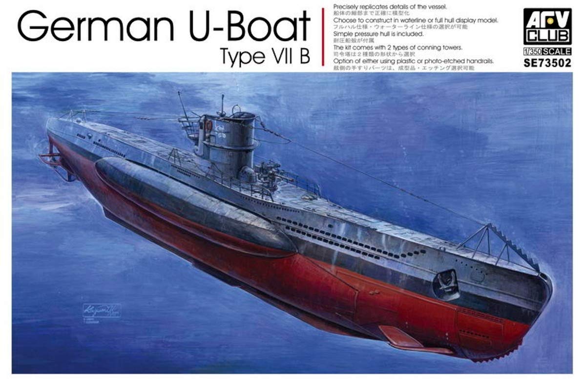 Amazon.com: AFV Club SE73502 Model Kit German U-Boat Type VII/B