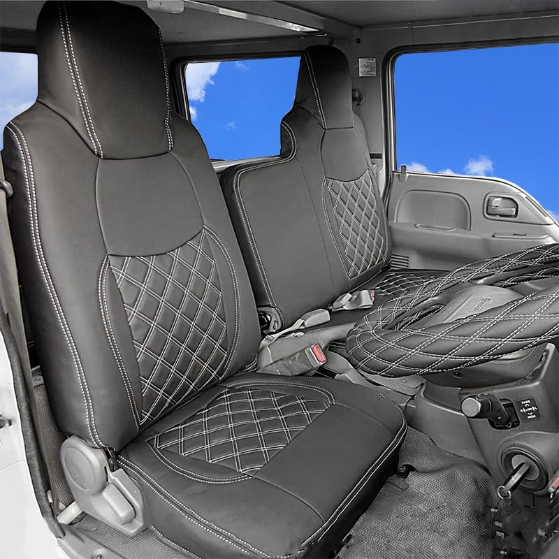 Amazon | いすゞ 07エルフ 標準 ダブルキャブ フロント リア シート