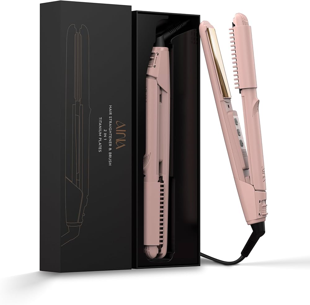 Amazon.com : AINA Hair Straightener, Flat Iron with Comb