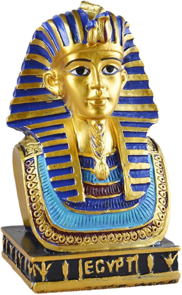 Amazon.co.jp: 古代エジプト文明王ツタンカーメン置物像樹脂