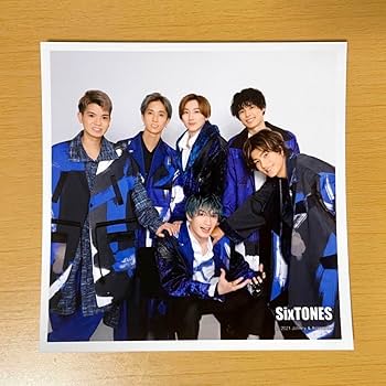 Amazon.co.jp: sixtones 集合 公式写真 jrロゴ ましかくフォト セット