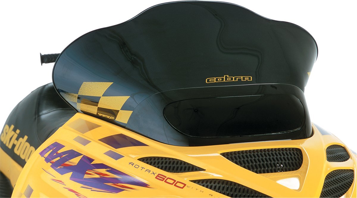 PowerMadd 13225 Cobra Windshield for Ski Doo ZX - Black with
