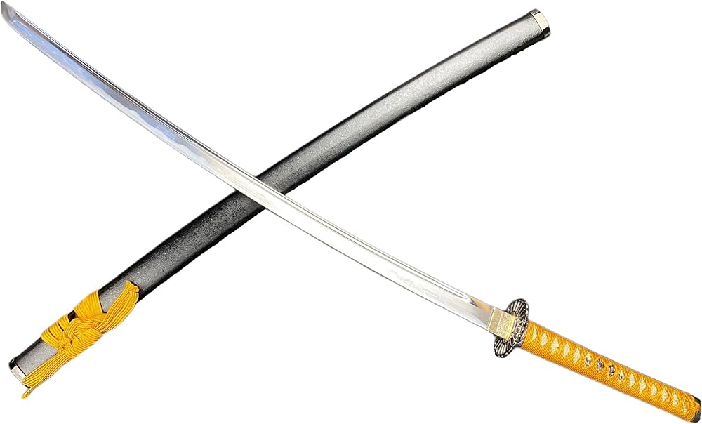 Amazon.co.jp: 模造刀 V.ROAD限定 オリジナル 菊一文字則宗大刀（黄