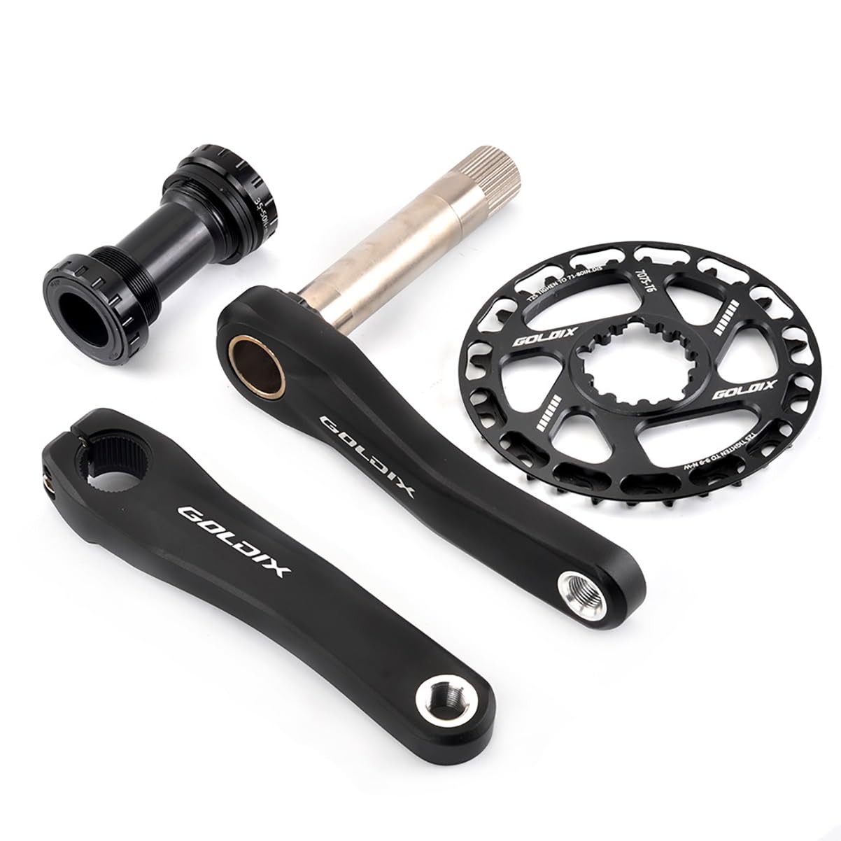 Amazon | 110/127/140/150/155/160mm MTBクランクセット 28/30/32/34