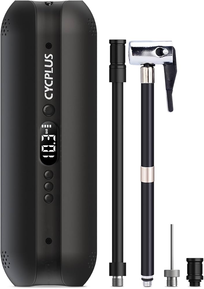 Amazon | CYCPLUS 自転車 空気入れ 携帯 電動ポンプ 自転車 携帯ポンプ
