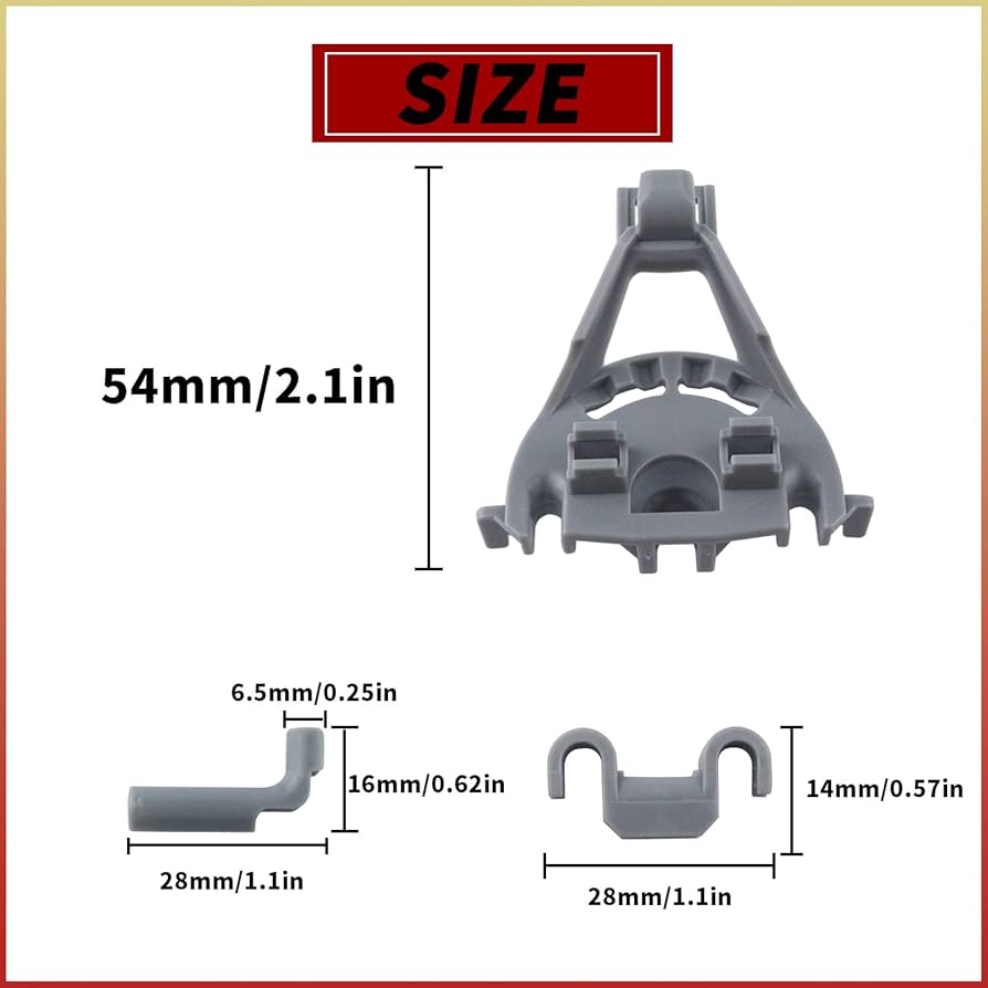 Amazon.com: 00428344 Dishwasher Bearing Lower Rack Flip Tine Clip