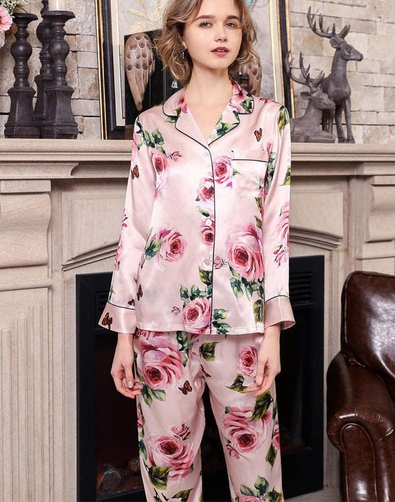 Amazon | (MAYUDAMAシルク)シルク パジャマ シルク100％ 絹100％ 優雅