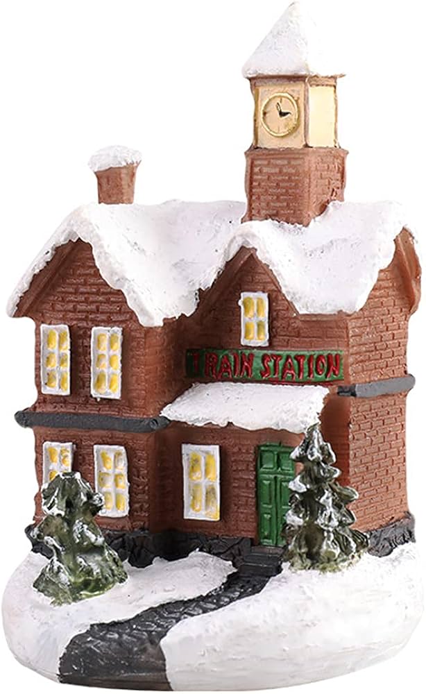 Amazon.co.jp: クリスマスビレッジ LED照明付きクリスマスビレッジ