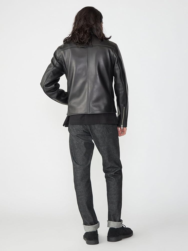 Amazon.co.jp: [シップス] ジャケット ラムレザー シングル ライダース