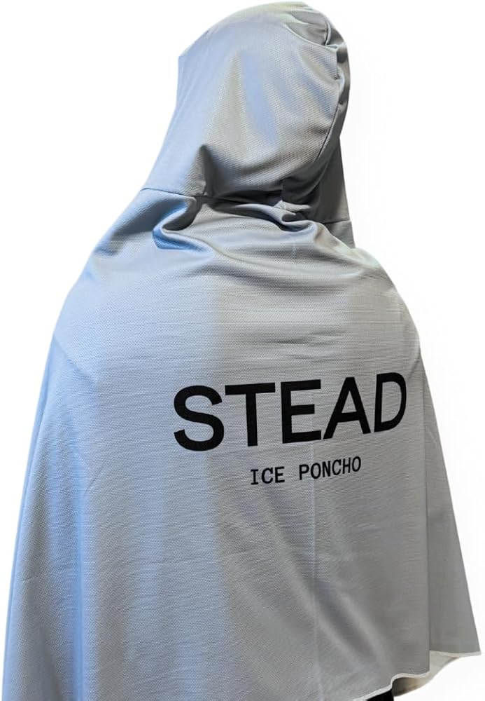 Amazon.co.jp: [STEAD] 冷感アイスポンチョ｜熱中症対策 スポーツ観戦