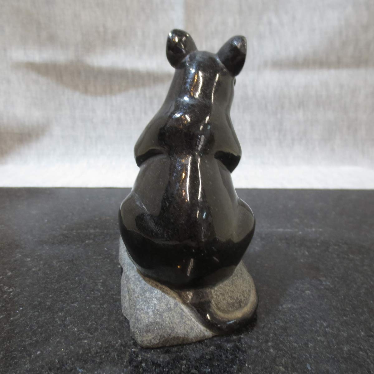 Amazon.co.jp: ねずみ ネズミ 干支 鼠 置物 彫刻 オブジェ 文鎮 子年