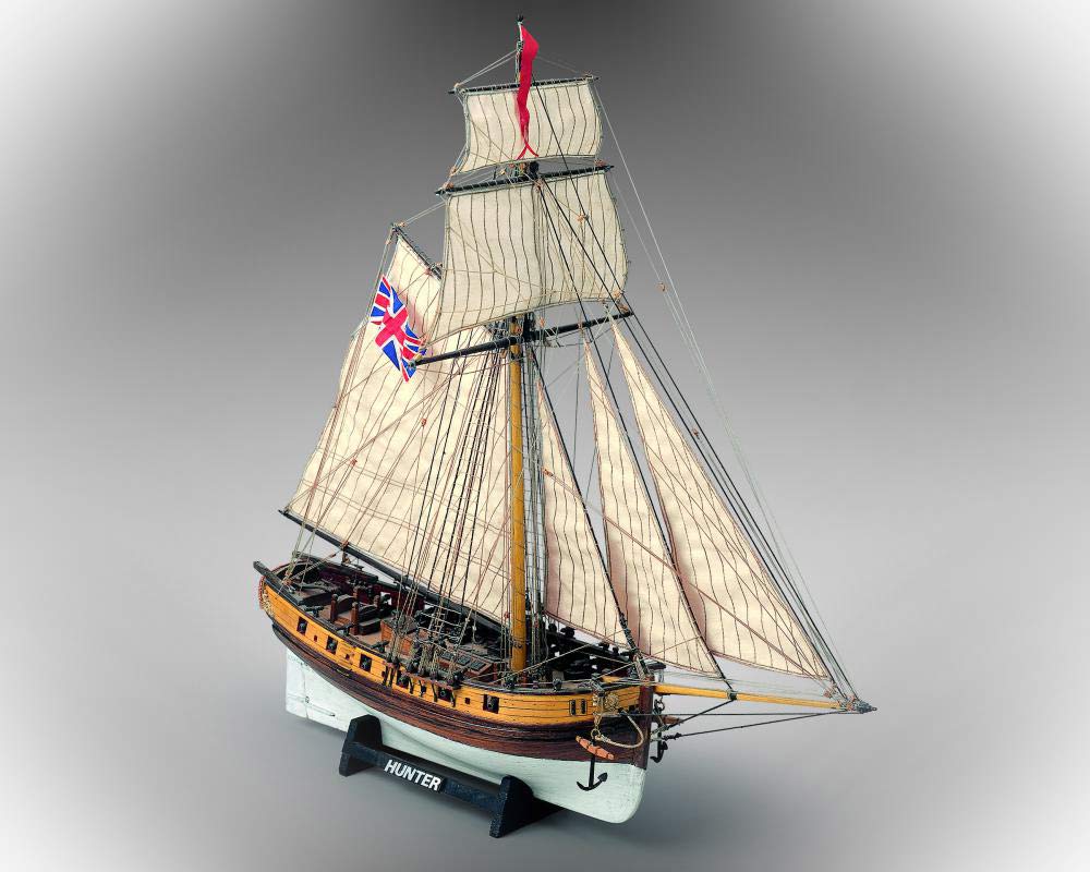 Amazon | 輸入木製帆船模型キット マモリ社 MV35 ハンター（英国の