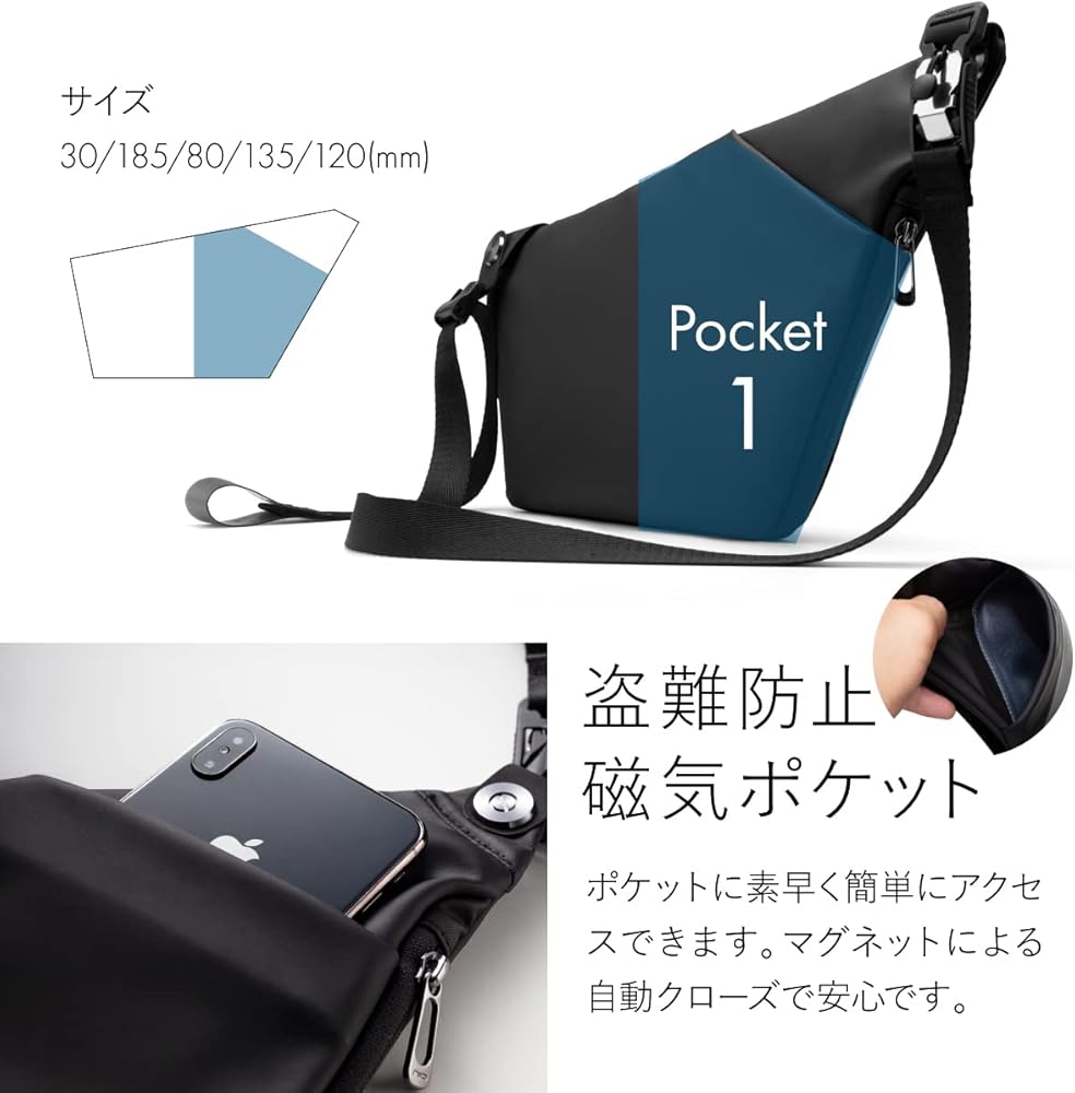 Amazon | [NIID] X URBANATURE FINO 4 スリングバッグ チェストバッグ