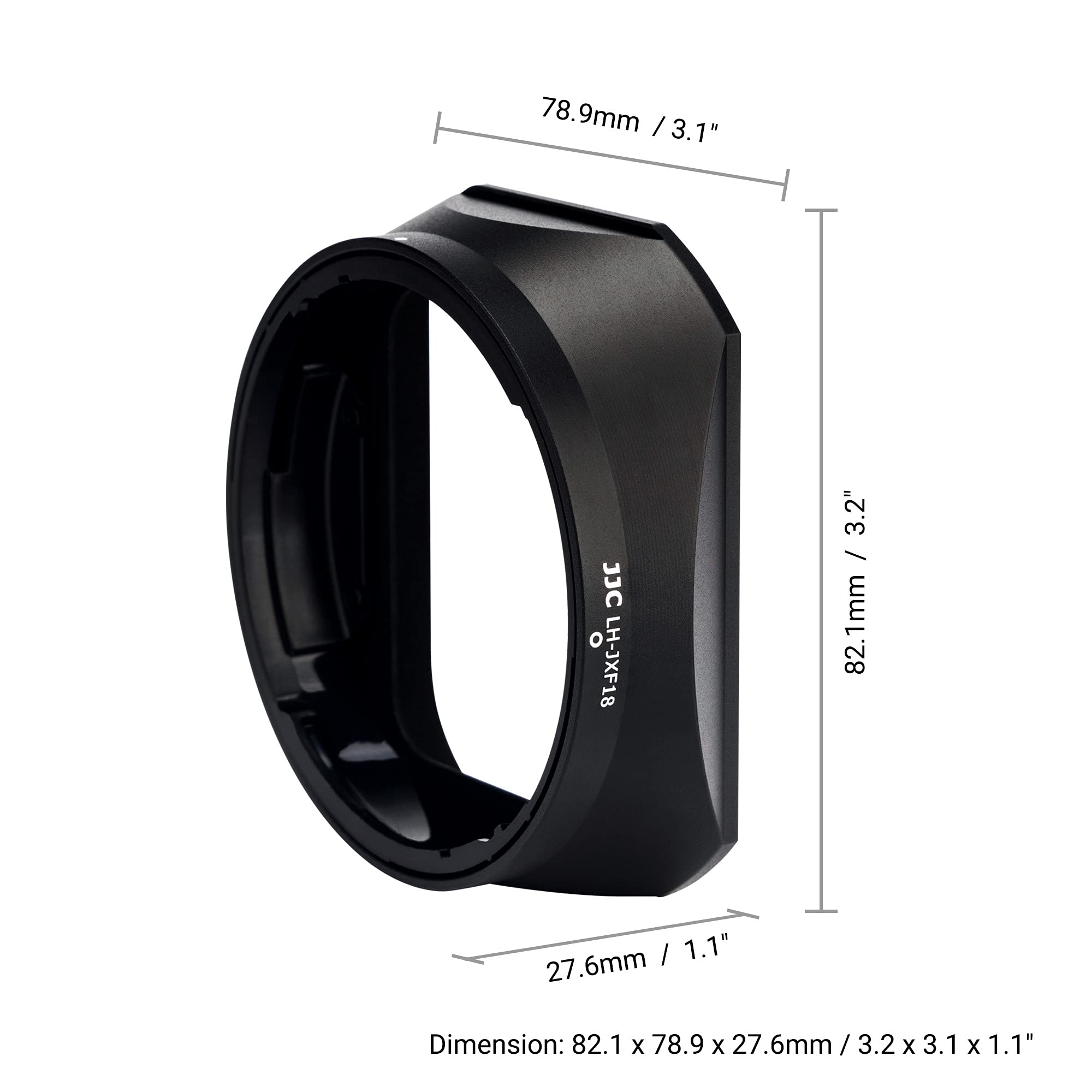 Amazon.com : JJC Metal Square Lens Hood for Fujifilm Fuji Fujinon