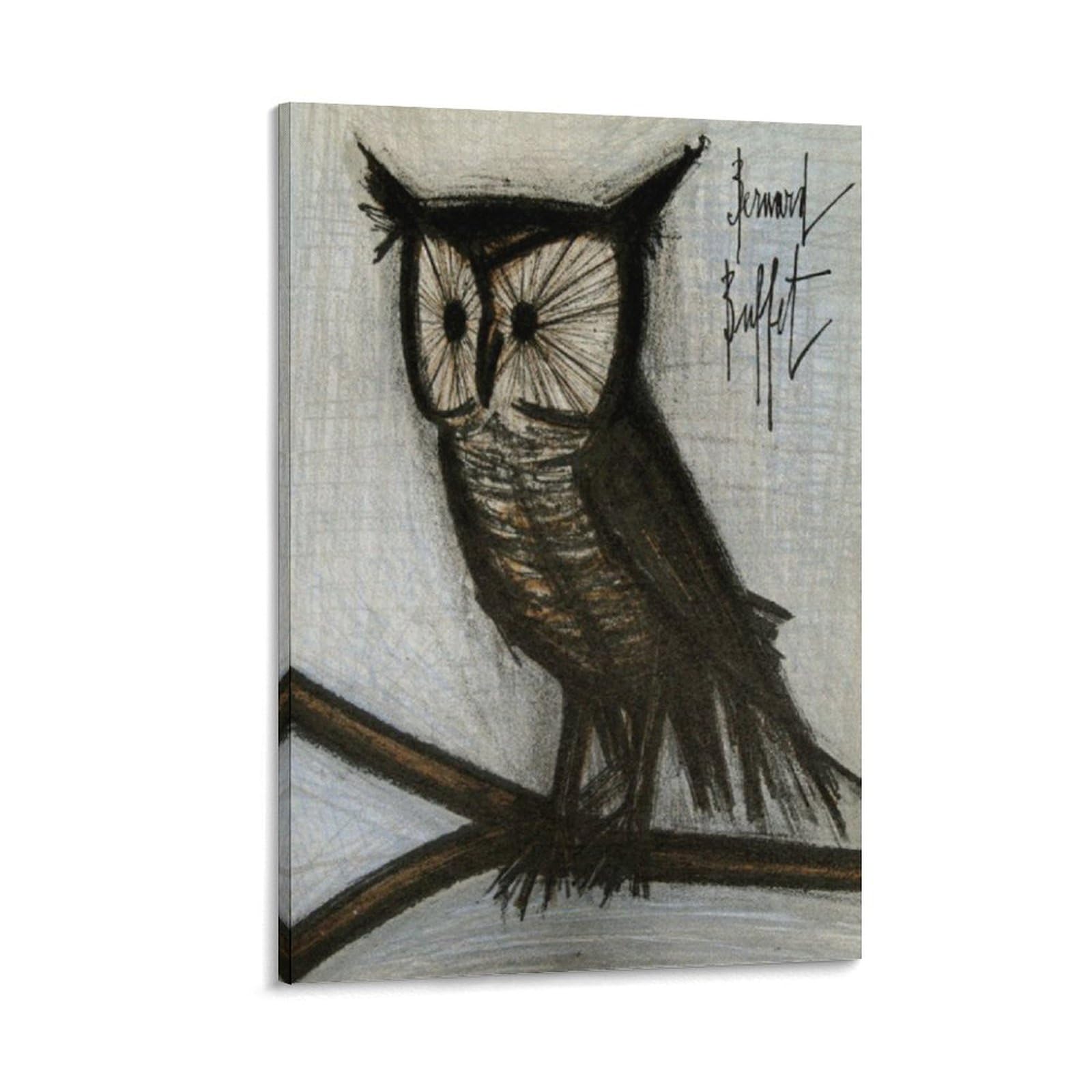 Amazon.co.jp: ベルナールビュッフェ（小さなミミズク）ポスター