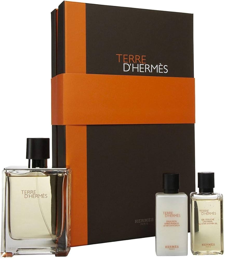 Hermes Terre d'Hermes 100ML EDT 3 Pcs. Gift Set for Men : Amazon