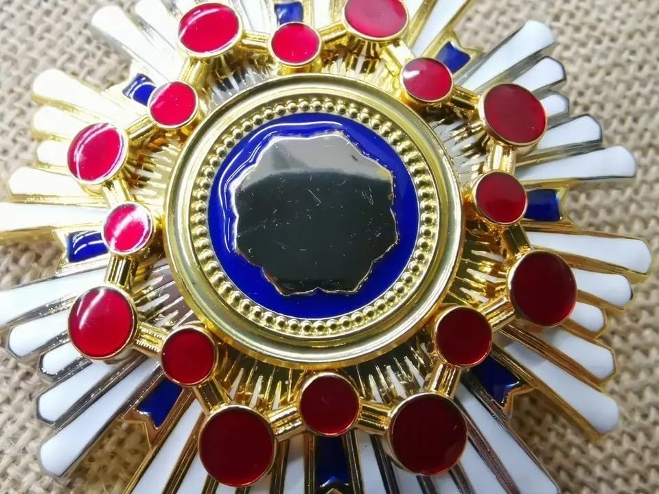 Amazon.co.jp: 瑞宝大綬章 勲一等瑞宝章 副章 勲章 精密複製 レプリカ