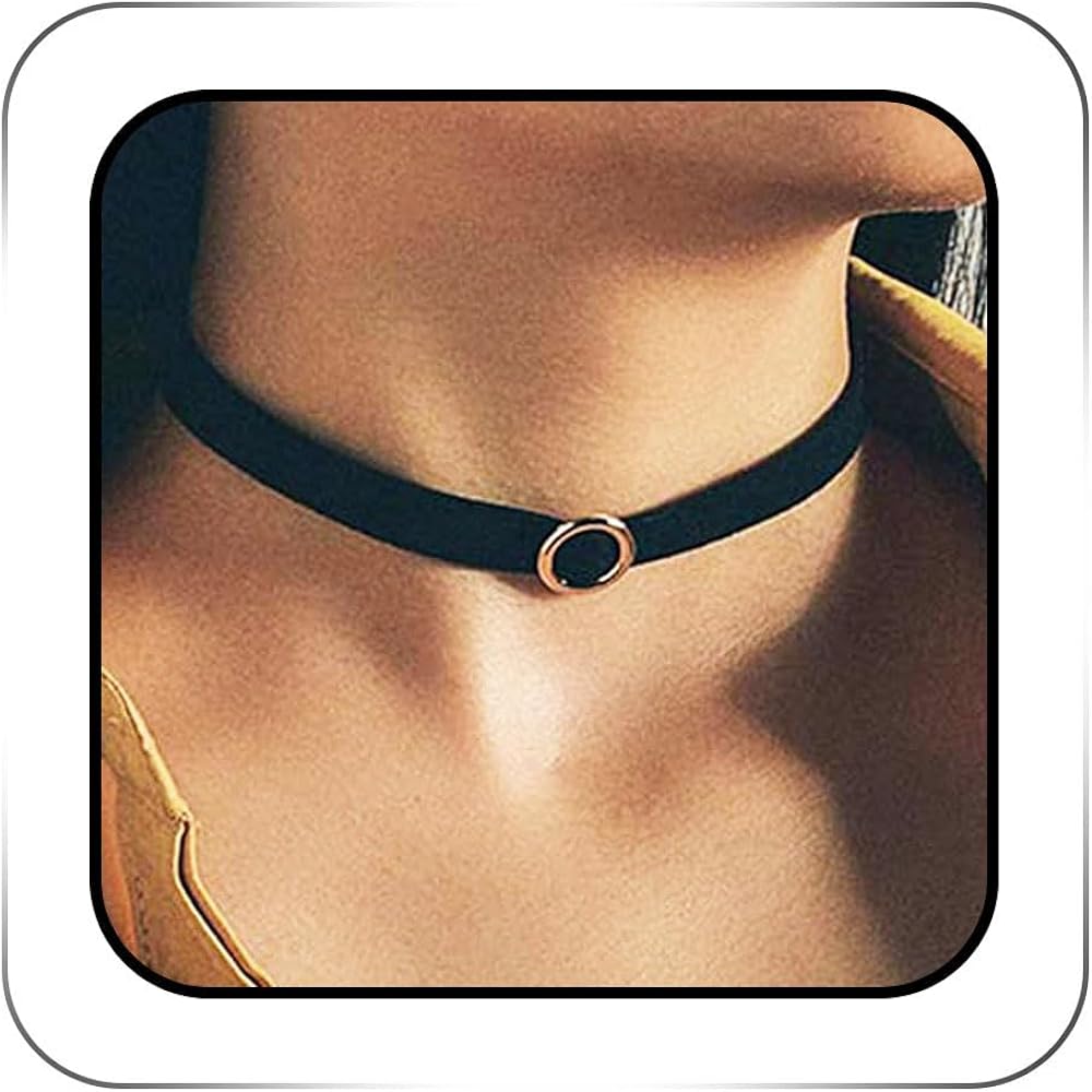 Amazon | ACEDRE ブラックVeletチョーカーネックレス ヴィンテージ