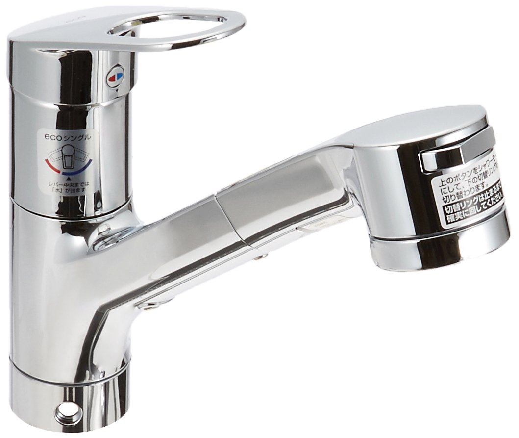 Amazon | TOTO キッチン用 台付シングルレバー混合栓 ハンドシャワー形